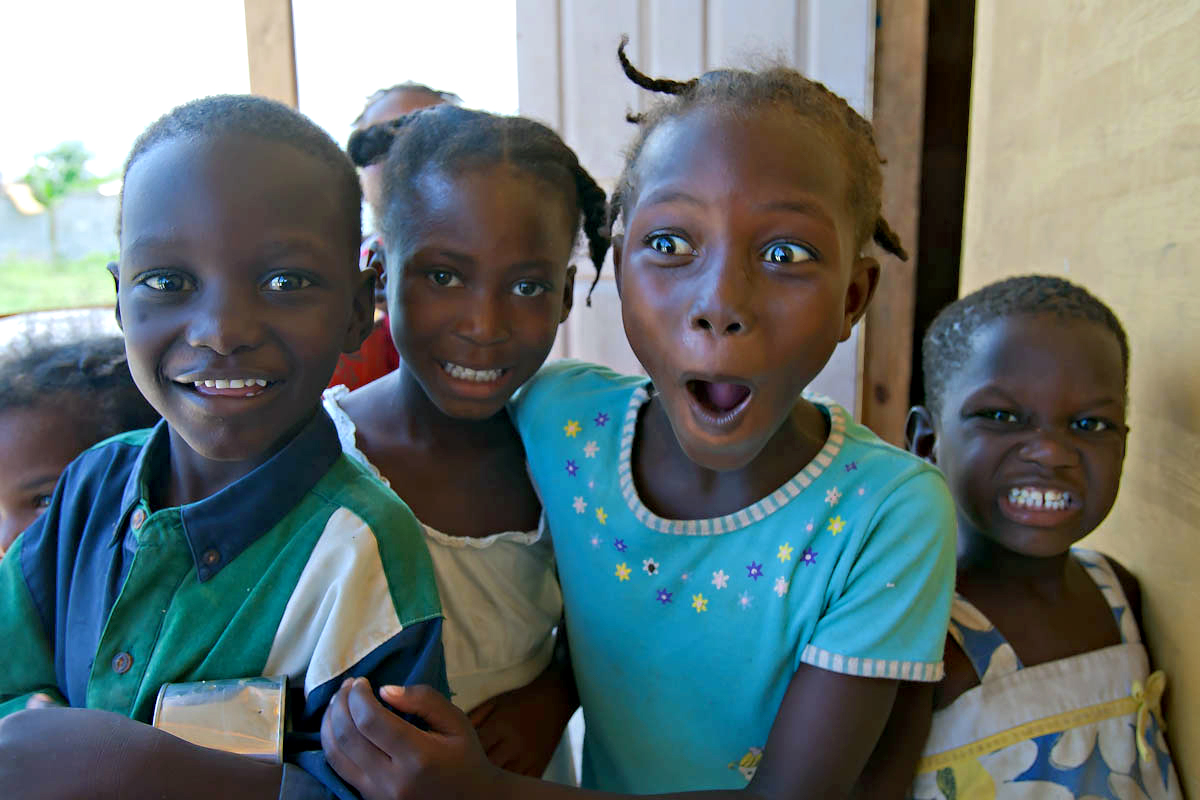 Haitian children benefiting from WaterStep mission programs