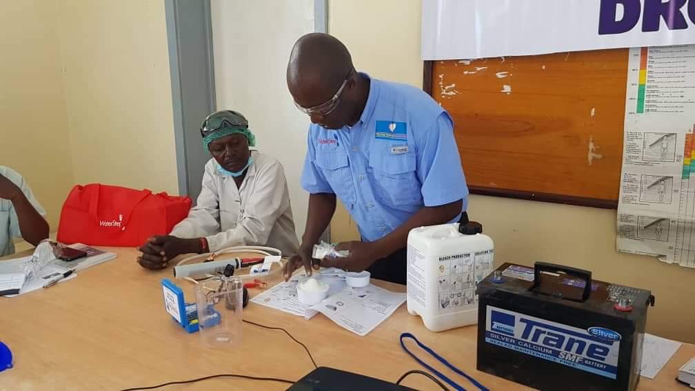 Jean-Claude leading BleachMaker training with community members