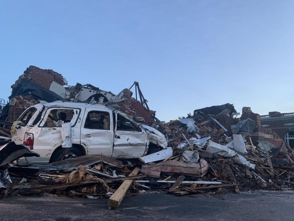 Western Kentucky Tornado damage main image